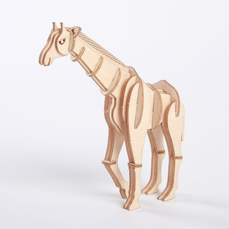 3D Wooden Giraffe Puzzle