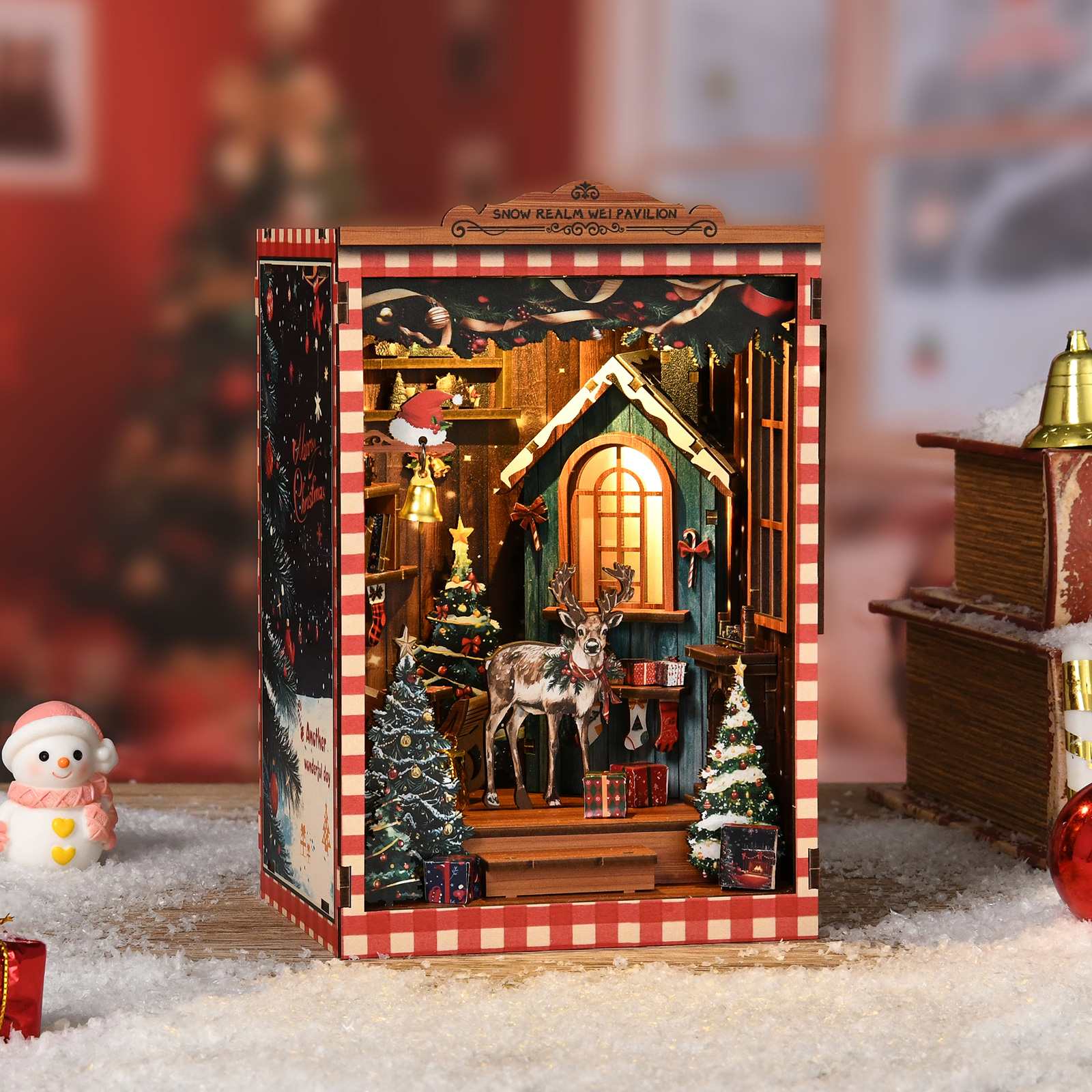 Snowy Mirror Tiny Pavilion DIY Mini House